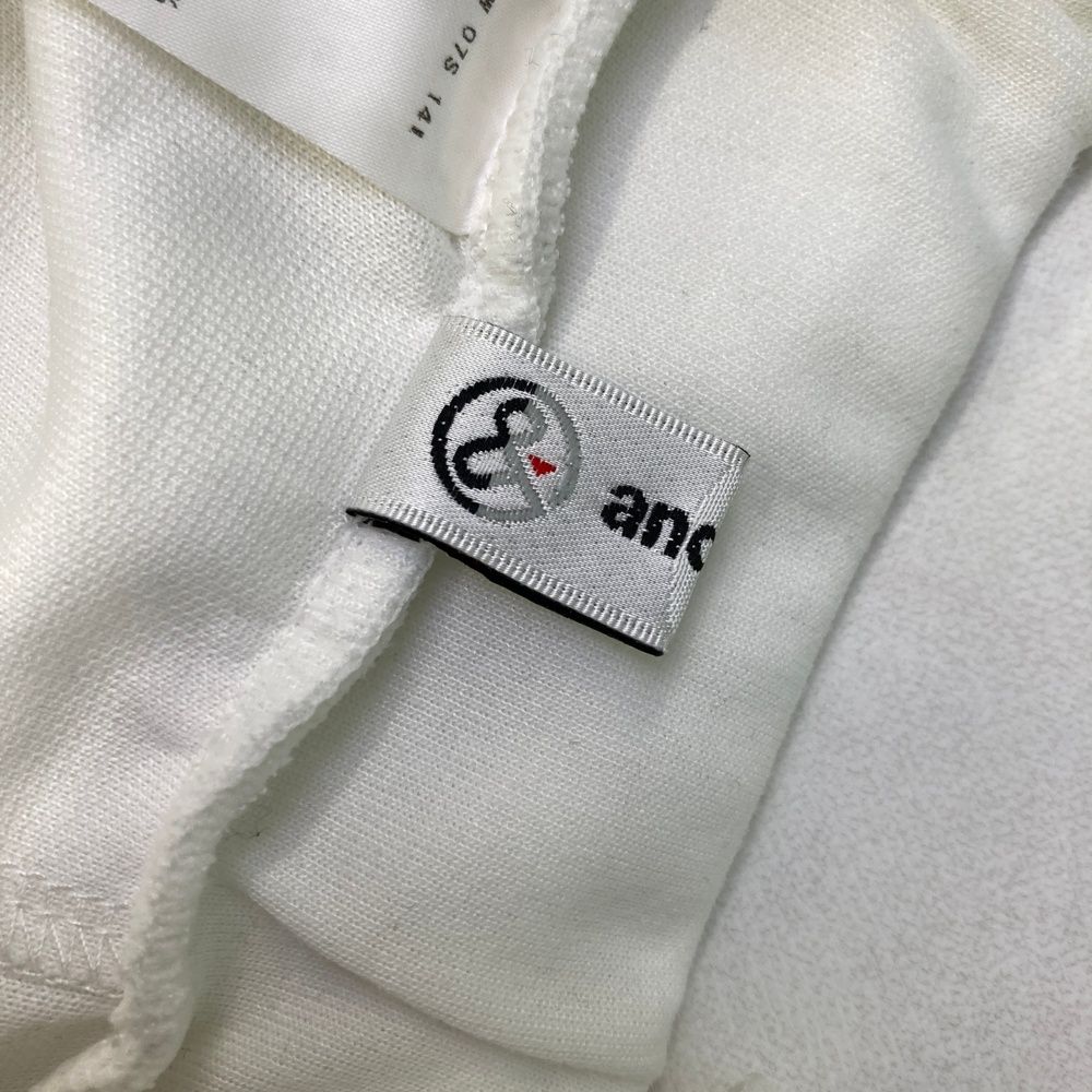 サイズ：M AND PER SE アンパスィ ジョガーパンツ ホワイト系