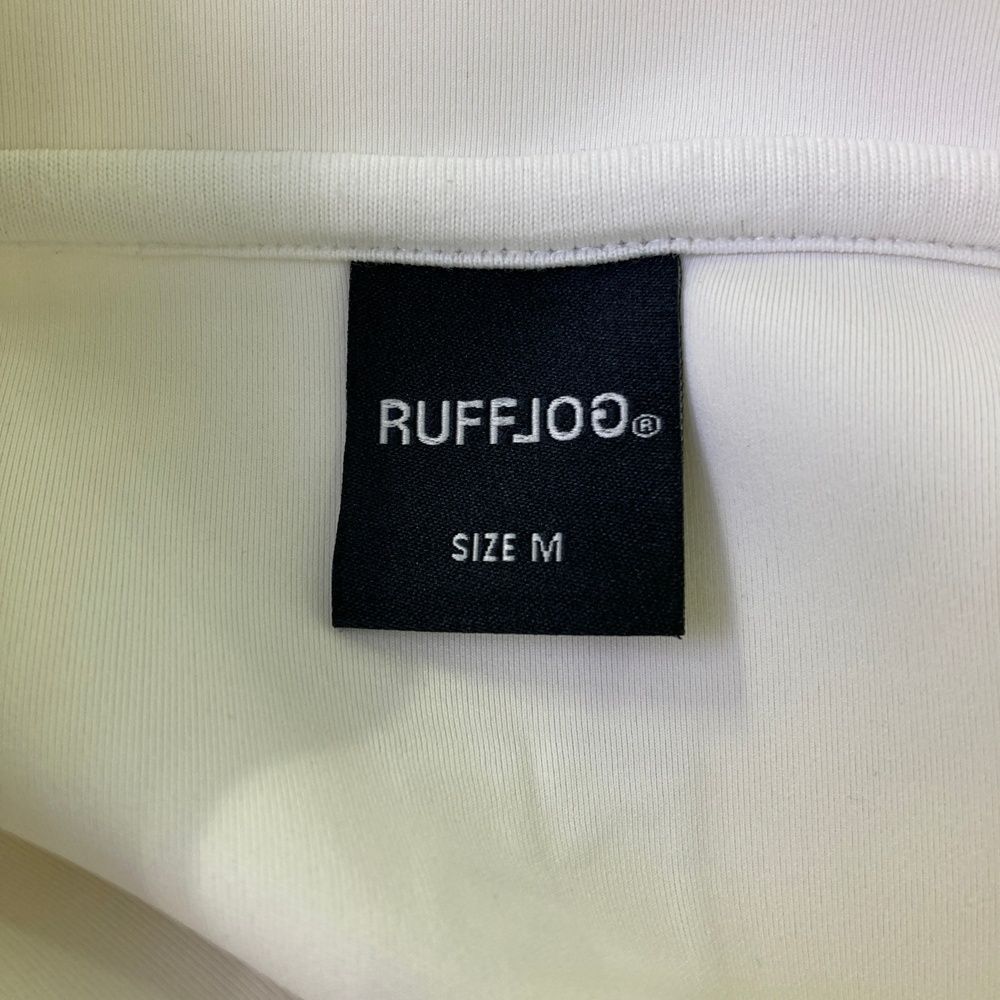 サイズ：M RUFFLOG ラフロッグ ハイネック 半袖ブルゾン ホワイト系
