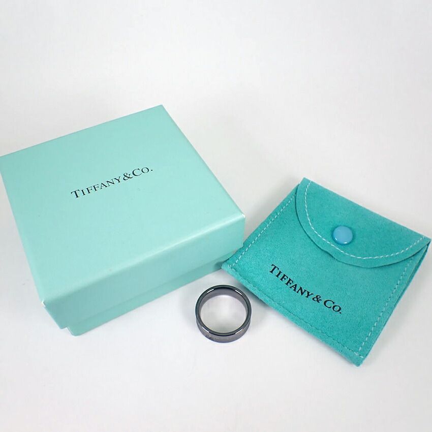  ティファニー チタン|ブラック 1837 リング |16.5号|j 128-5 リング 指輪 アクセサリー