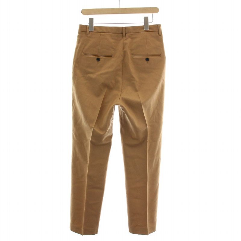【中古】ドゥーズィエムクラス DEUXIEME CLASSE 23AW テーパードパンツ スラックス ジップフライ ウール 36 茶 ドゥーズィエムクラス DEUXIEME CLASSE 23AW テーパードパンツ