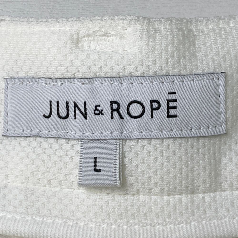 サイズ：L JUN&ROPE ジュン アンド ロペ ストレッチ プリーツスカート
