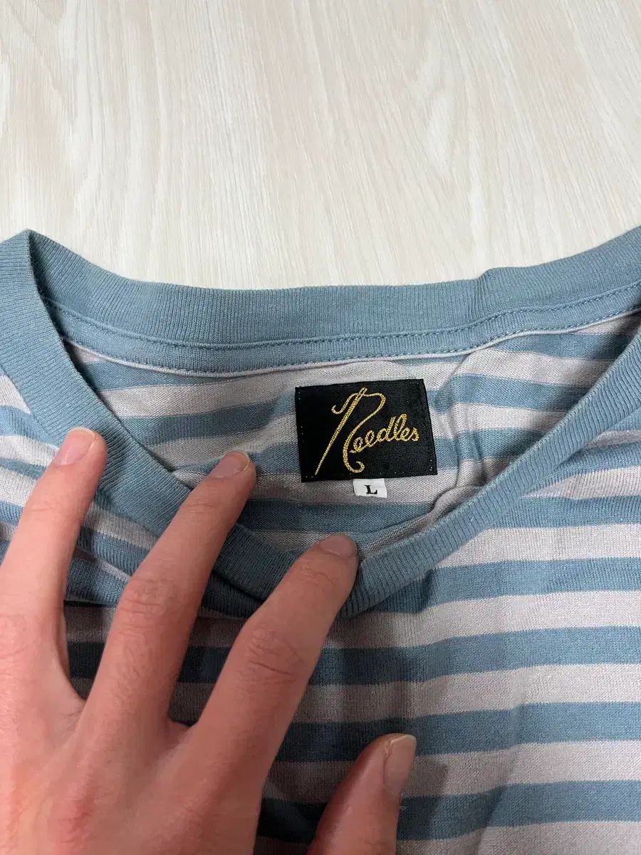 ニードルズ ストライプ ロングスリーブ Tシャツ