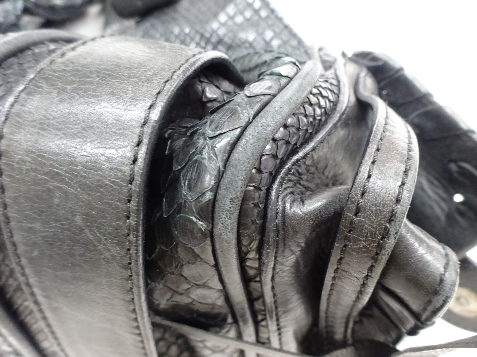 Chloe クロエ silverado シルベラード ブラック シルバー パイソン