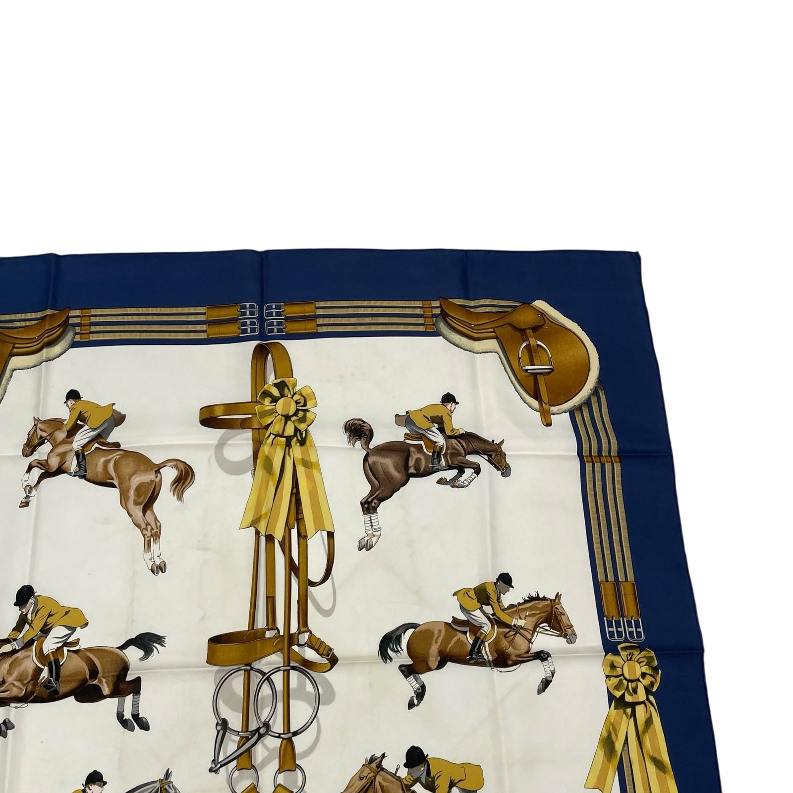 HERMES エルメス スカーフ シルク カレ90 ジャンピング JUMPING 馬