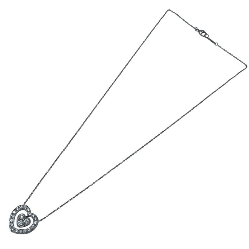  ティファニー TIFFANY＆CO ダブルハートネックレス プラチナ Pt 950 ジュエリー ネックレス アクセサリー
