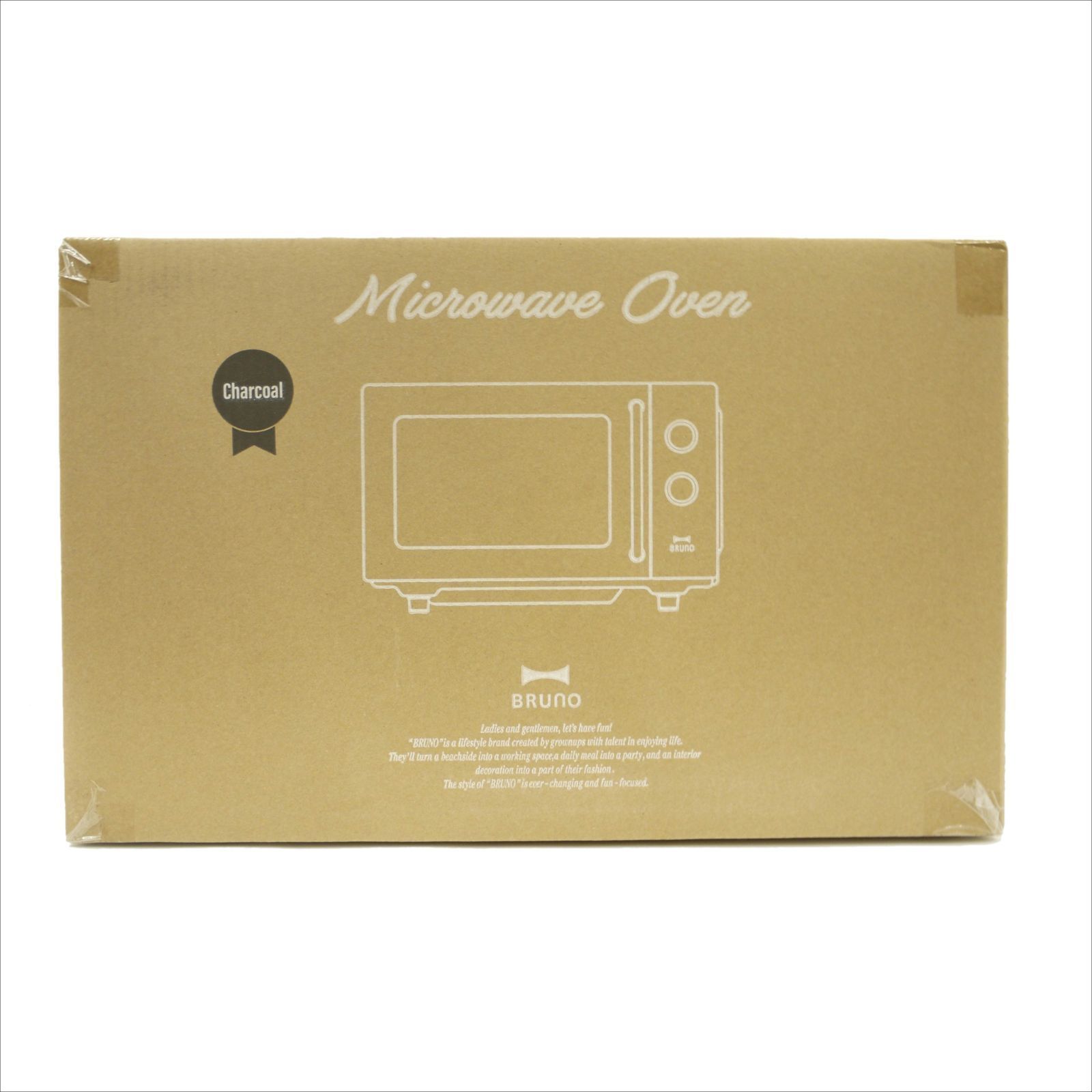 品 BRUNO|ブルーノ 単機能電子レンジ チャコール シンプル おしゃれ フラットテーブル 使いやすい ボタンレス ダイヤル式 簡単操作 BOE 150-CH
