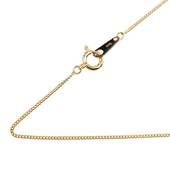 K 18 YG イエローゴールド ネックレス 喜平2面カット 1.7 g 60 cm ユニセックス