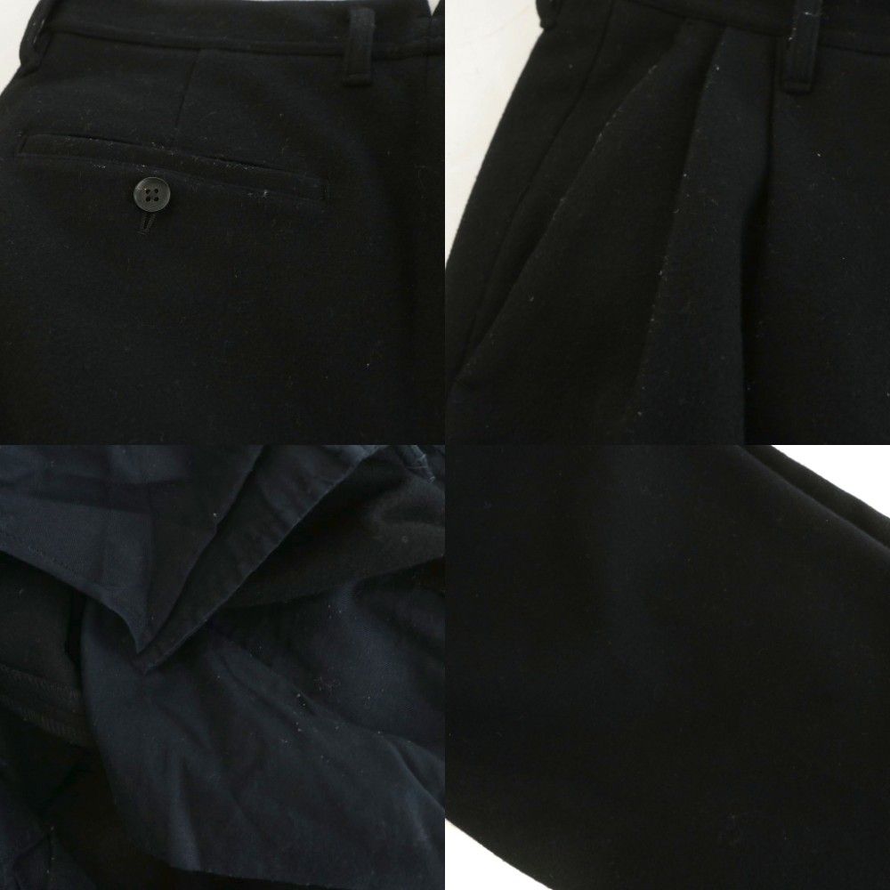 シュタイン stein.TWO TUCK WIDE TROUSERS パンツ スラックス ウール S