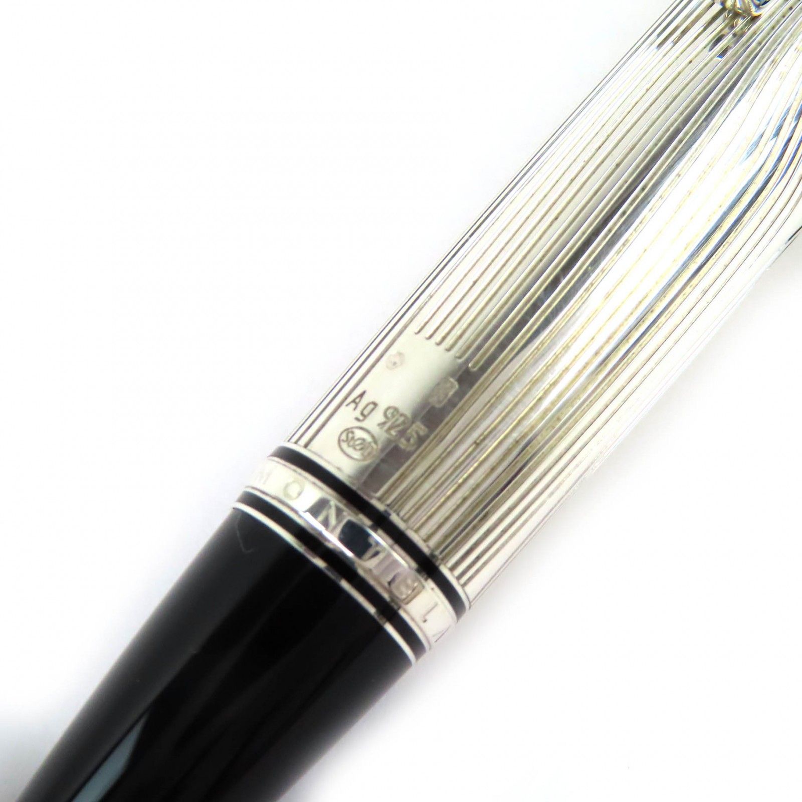  △ モンブラン 103049 ボエム アラベスク アズール ボディSV 925 ボールペン ツイスト式 シルバー ブラック 箱 ケース付き 重量32 8 g メンズ 筆記 済み ボールペン本体 ボールペン