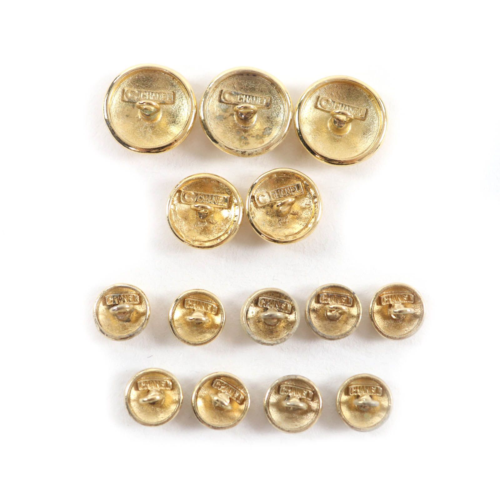 CHANEL シャネル ココマーク 金ボタン メタルボタン 大 ＋中 ＋小 セット ゴールド レディース