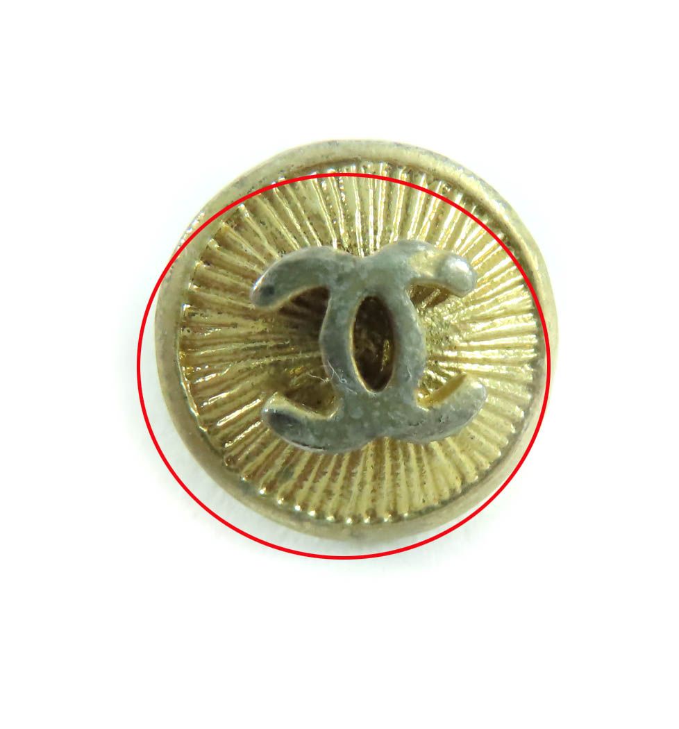 良品☆CHANEL シャネル ココマーク 金ボタン メタルボタン 大3個＋中2