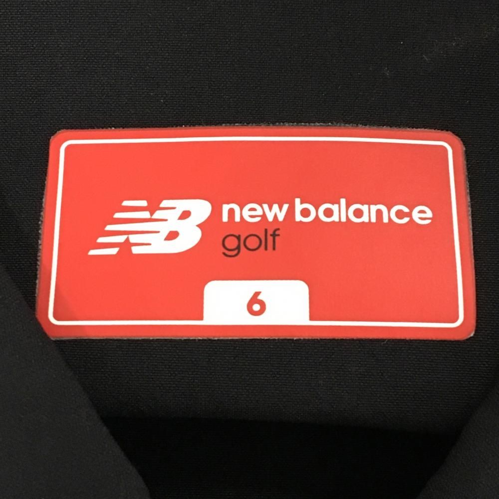 超美品】ニューバランスゴルフ ジャケット 黒 ストレッチ バックロゴ