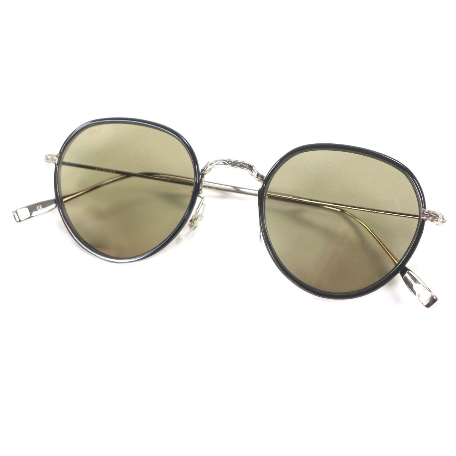 EYEVAN アイヴァン EPITOME エピトム ボストンシェイプ アイウェア サングラス ブラック 48□23-145 デモレンズ 日本製 メンズ