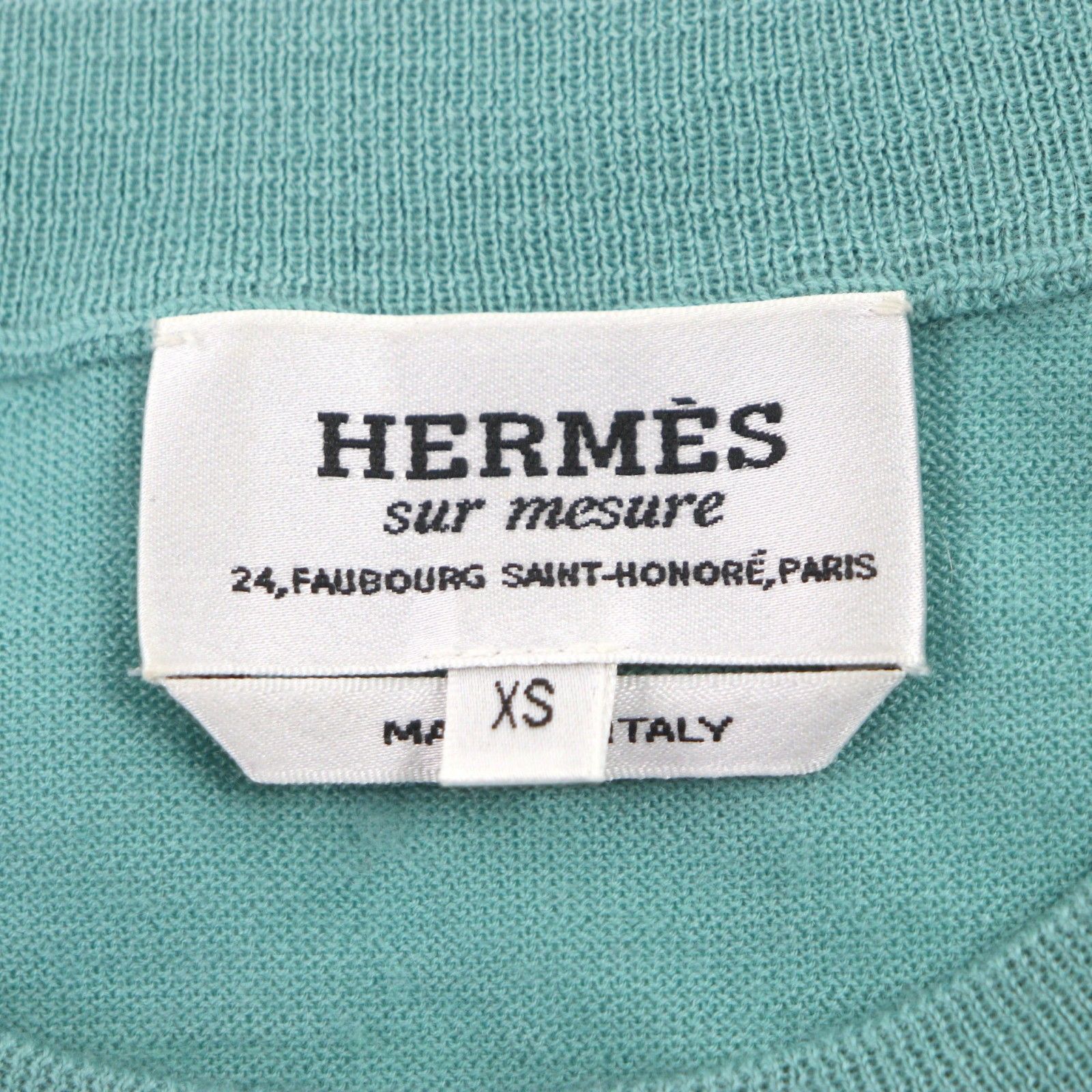 極美品▽HERMES エルメス カシミヤ100% クルーネック ロングスリーブ