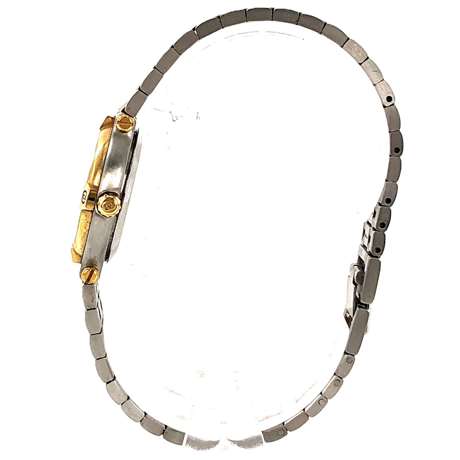 GUCCI グッチ 9000L SS/QZ ゴールド文字盤 レディース腕時計 稼働品