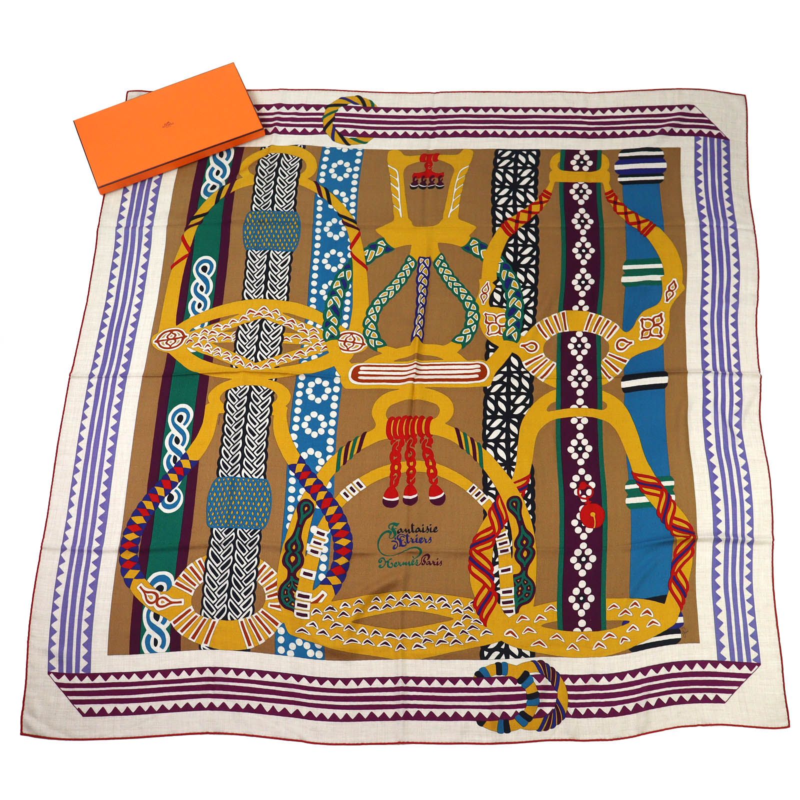 未使用品△HERMES エルメス 24SS カレジェアン 鐙の幻想 Fantaisie d