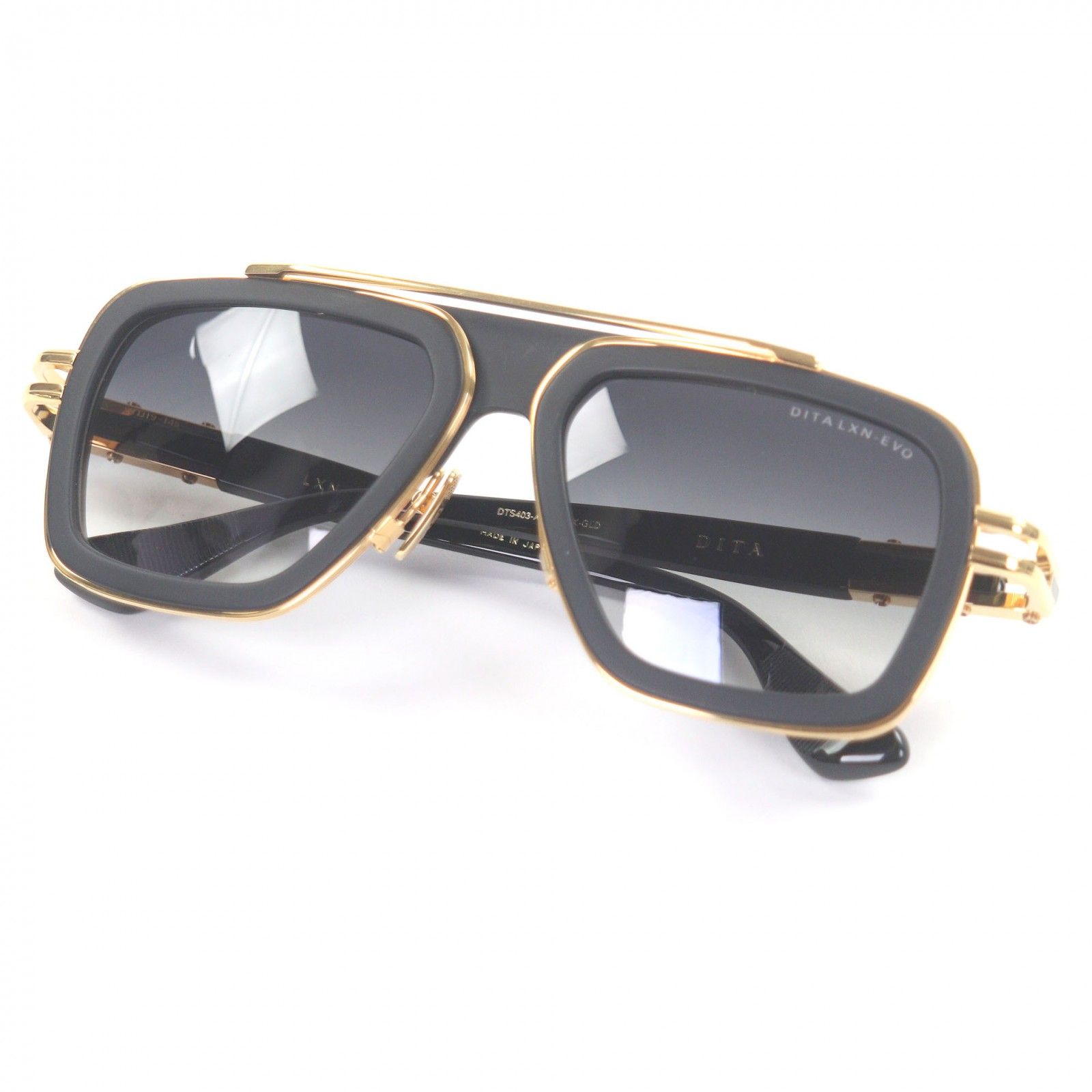 □DITA ディータ LXN-EVO DTS 403 グラデーションレンズ サングラス マットブラック 54□19-145 デモレンズ 日本製 メンズ 定価169 400円