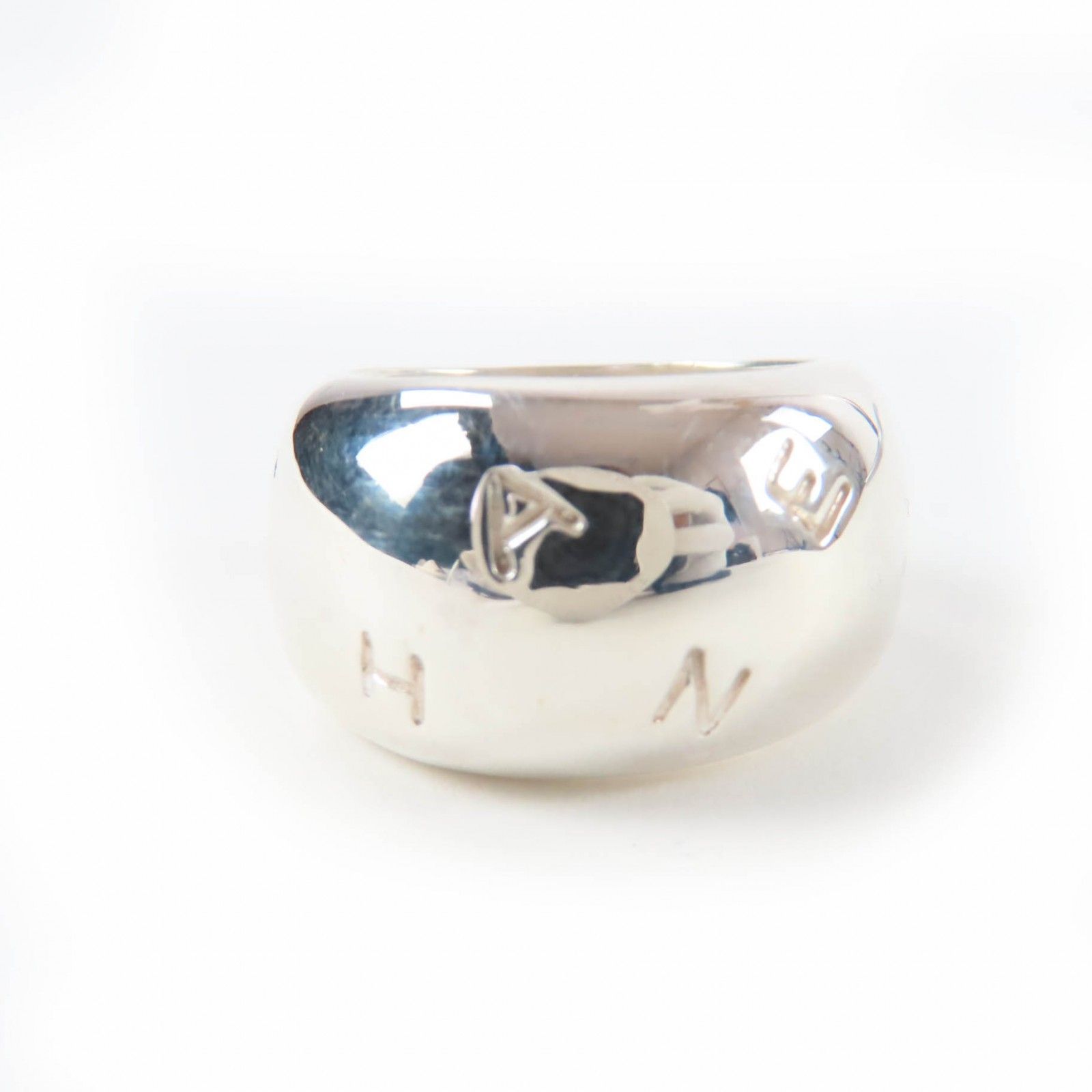 美品☆CHANEL シャネル 925 ロゴデザインリング シルバーリング リング