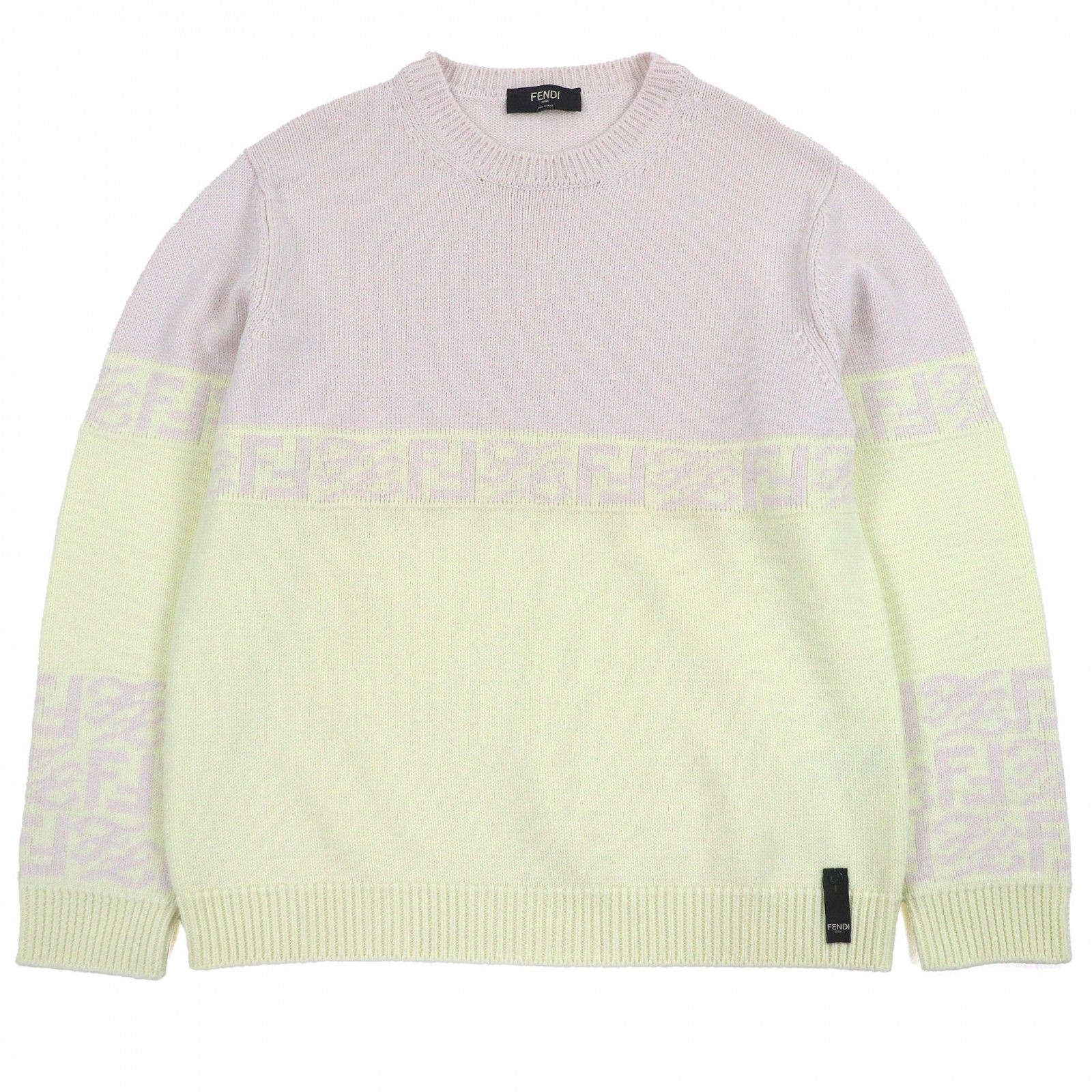 極美品□FENDI フェンディ 2021年製 FZX037 ウール100％ FFロゴ ズッカ