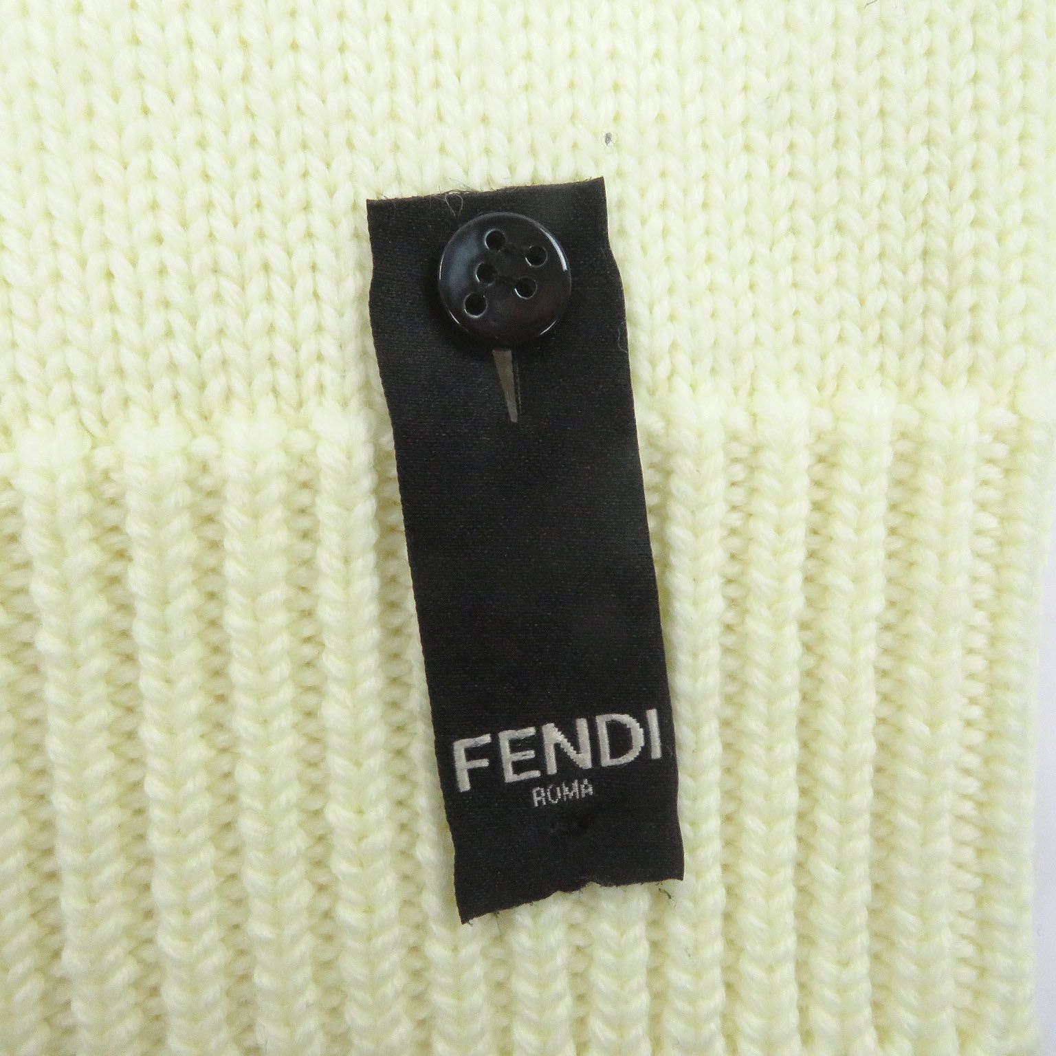 極美品□FENDI フェンディ 2021年製 FZX037 ウール100％ FFロゴ ズッカ