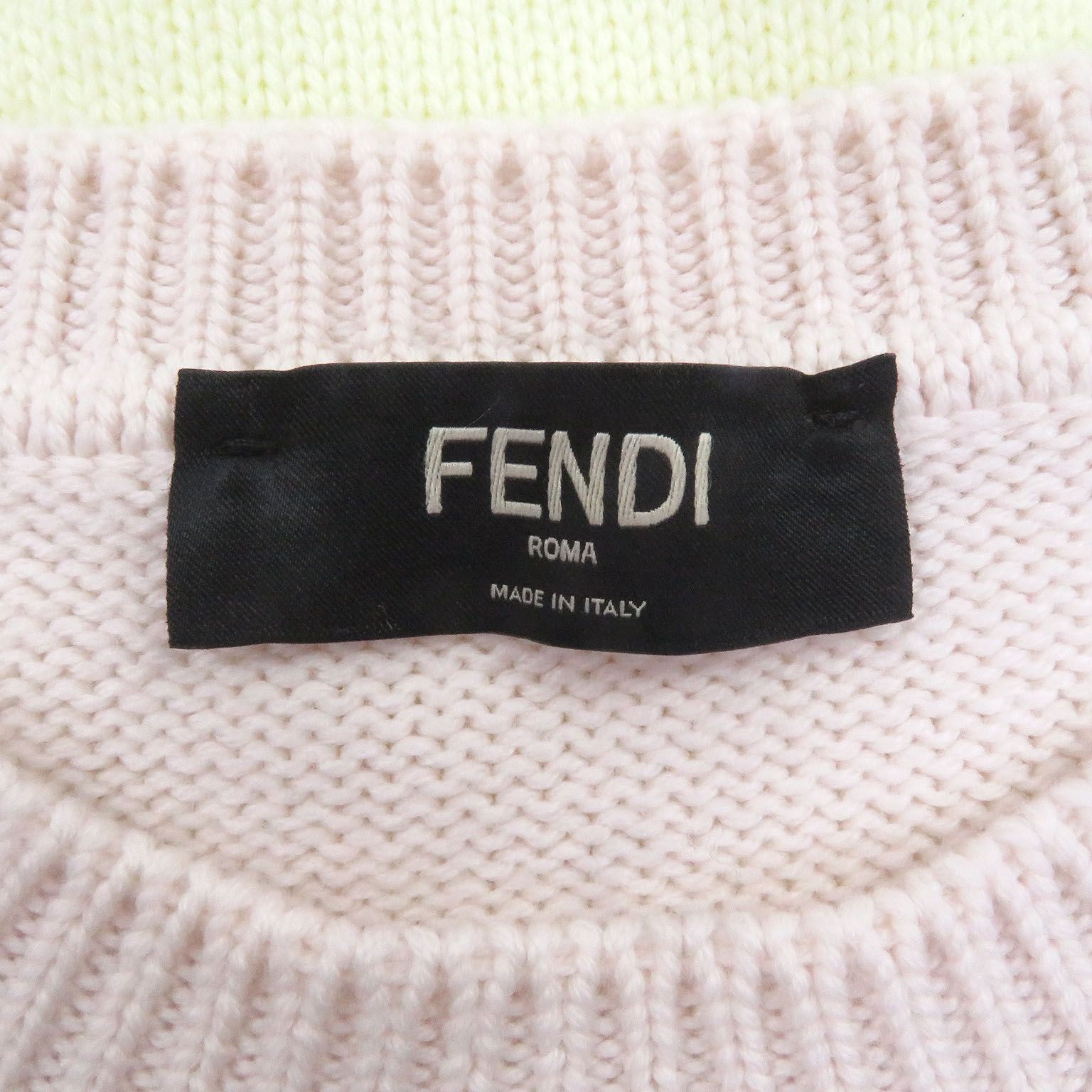 極美品□FENDI フェンディ 2021年製 FZX037 ウール100％ FFロゴ ズッカ