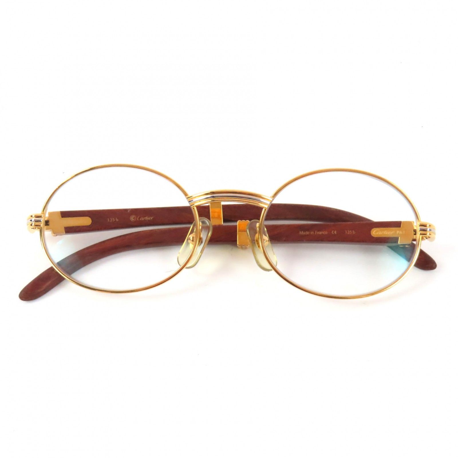 良品◇Cartier カルティエ トリニティ ウッドテンプル ロゴ金具付き