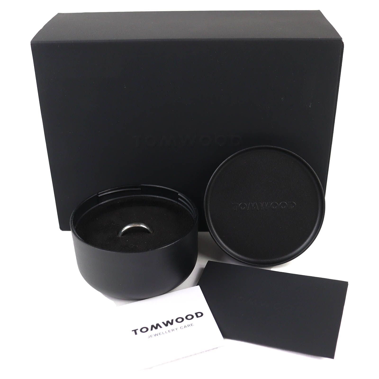 △TOM WOOD トムウッド クラシックバンド SV 925 ポリッシュリング 指輪 シルバー 日本サイズ20号相当 箱 ケース付き 重量5.2 g メンズ