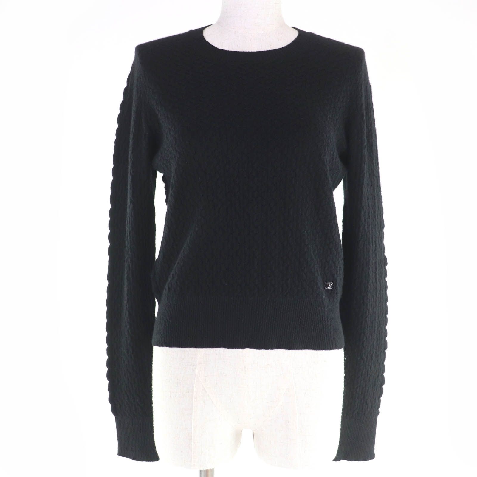 極美品☆CHANEL シャネル P75335K10778 カシミヤ ココマーク 長袖