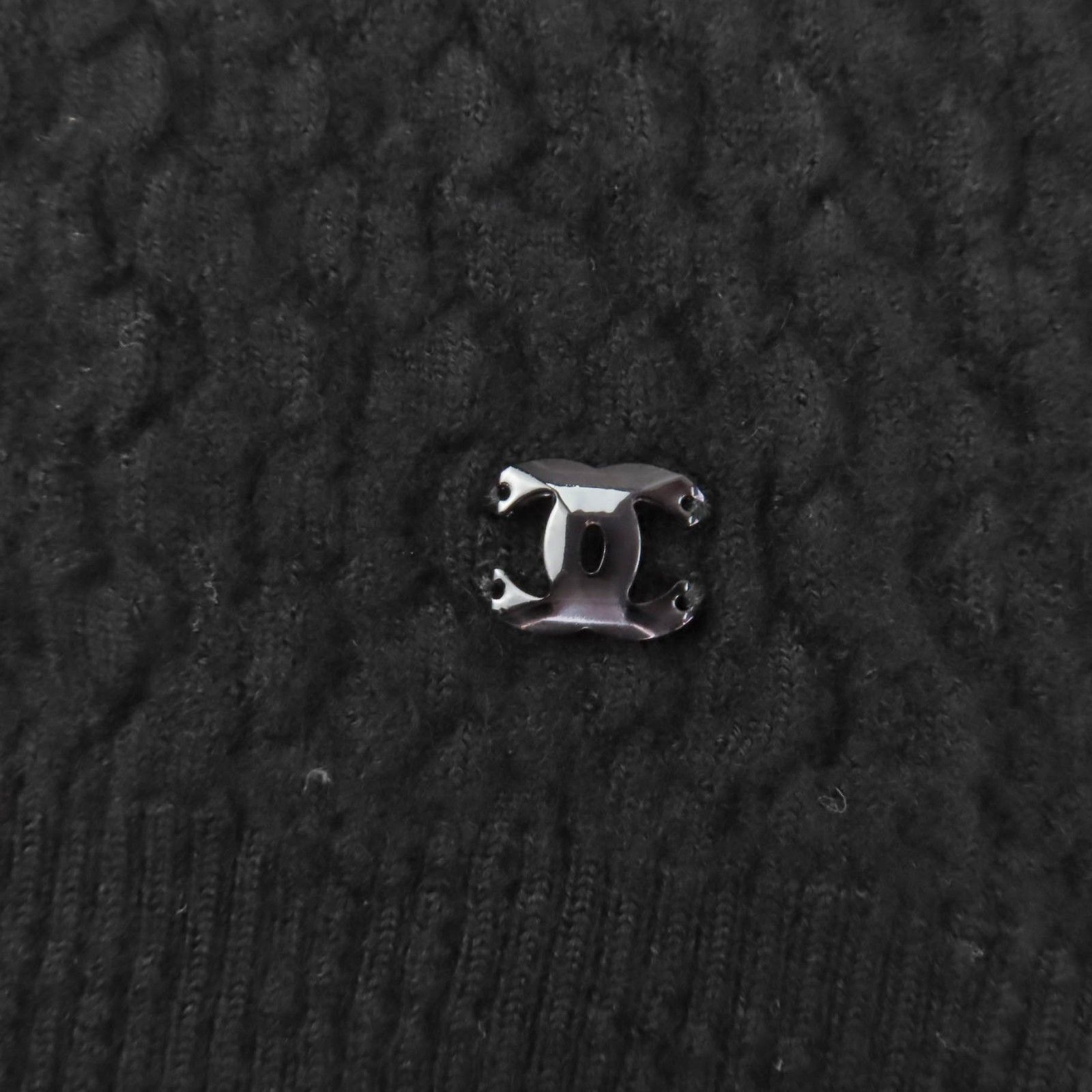 極美品☆CHANEL シャネル P75335K10778 カシミヤ ココマーク 長袖