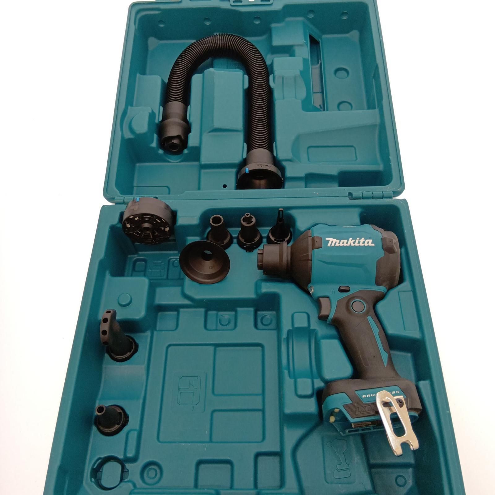 □□MAKITA マキタ 充電式エアダスタ18Ｖ AS 180 D グリーン ホース アタッチメント付き