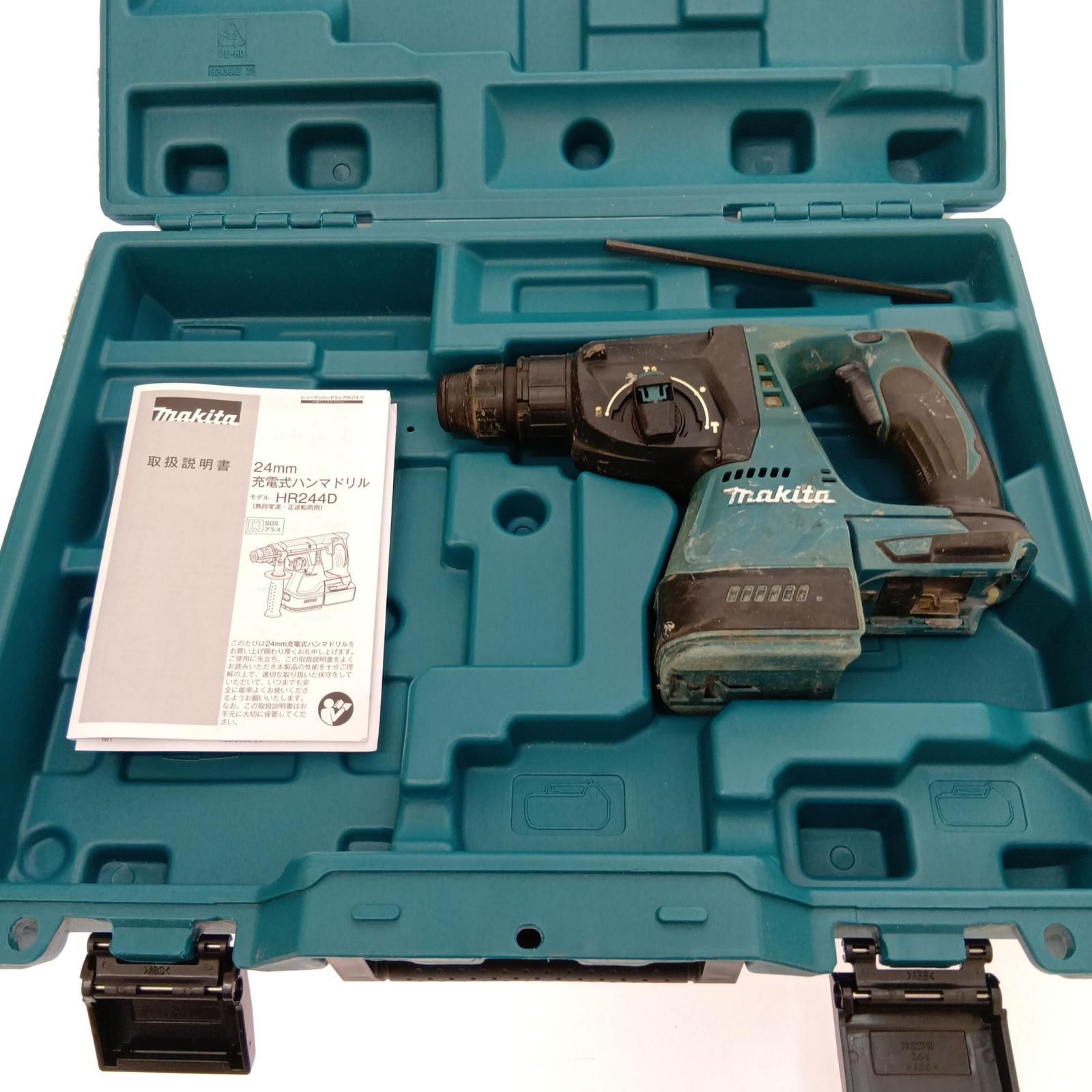 □□MAKITA マキタ 24 mm充電式ハンマドリル18Ｖ HR 244 D ブルー