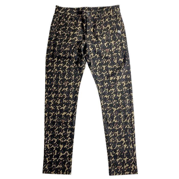 PEARLY GATES パーリーゲイツ ゴルフ コットン混ドビー レオパード柄