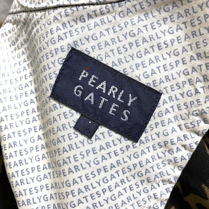 PEARLY GATES パーリーゲイツ ゴルフ コットン混ドビー レオパード柄