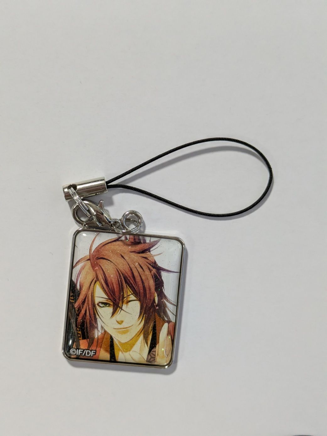 沖田総司 薄桜鬼 オトメイト ラメ入り メタルドームストラップ 薄桜鬼