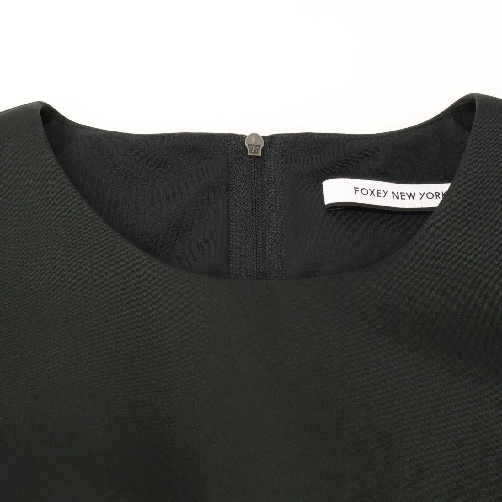 FOXEY NEW YORK フォクシーニューヨーク 42365 ﾌﾞﾗｯｸ ﾍﾟﾀﾙﾌﾚｱﾄﾞﾚｽ