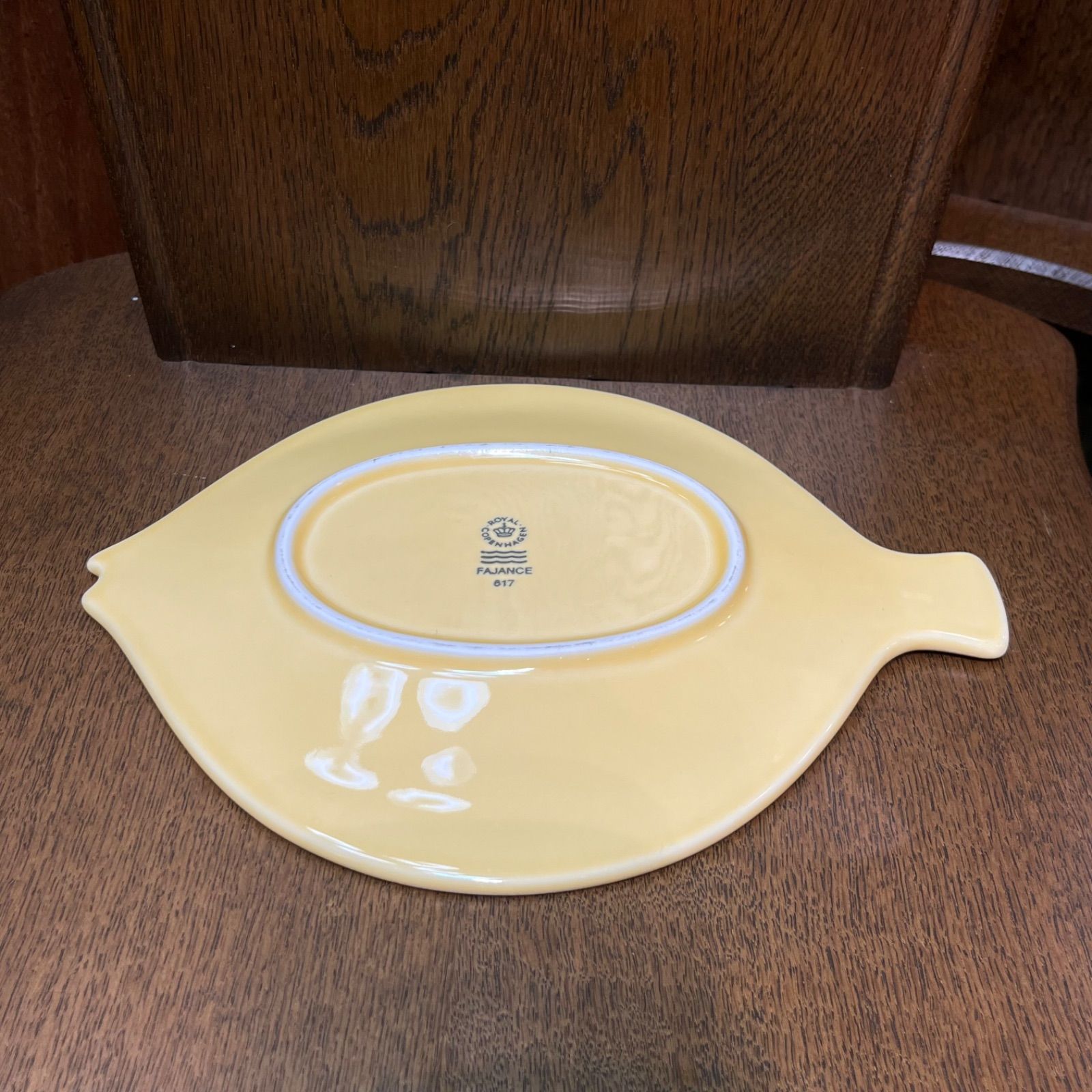 ロイヤルコペンハーゲン　プレート(黄色イエロー)」 ROYAL COPENHAGEN/ロイヤルコペンハーゲン イエロー フィッシュ