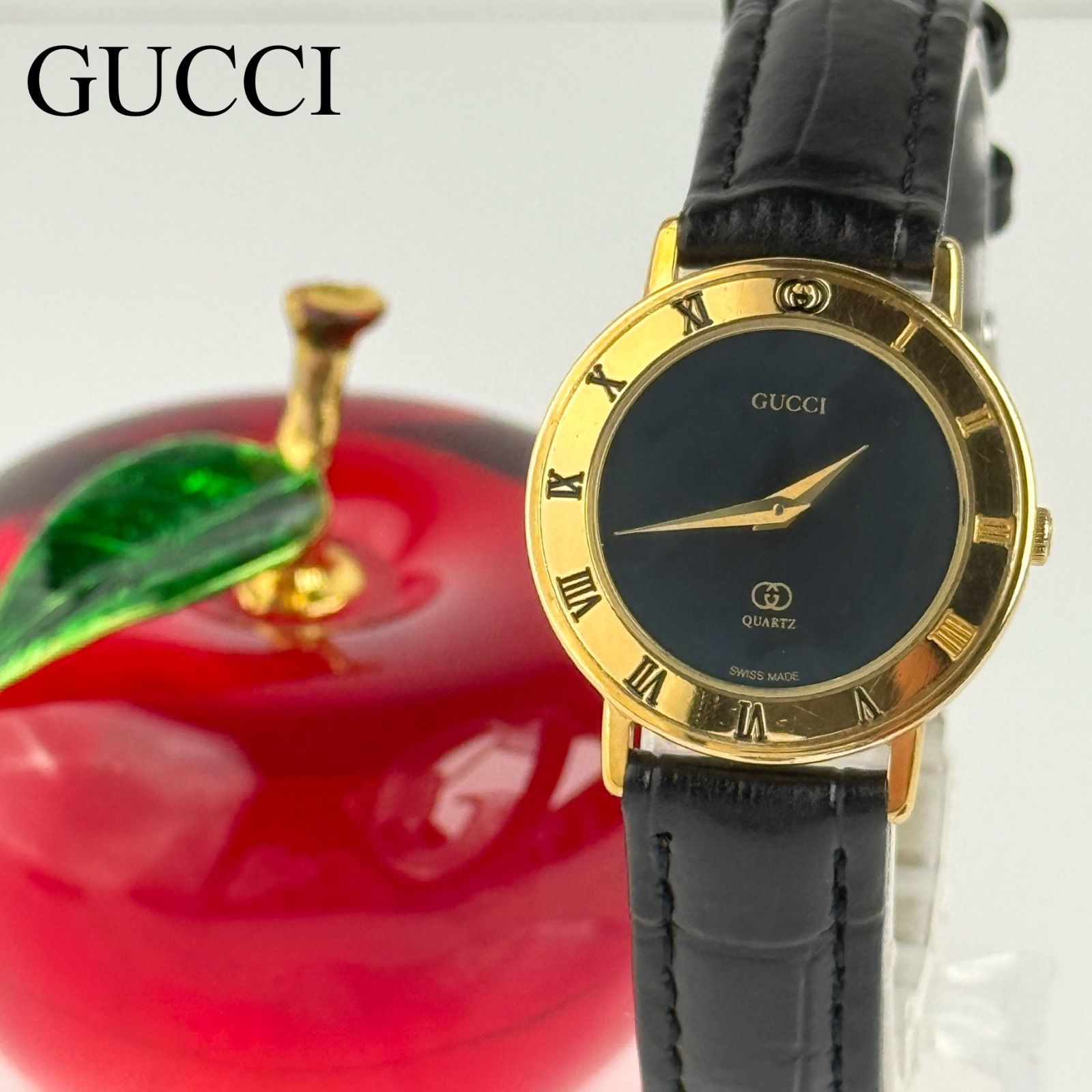 グッチ ゴールド ベルト 電池 レディース 腕時計 694