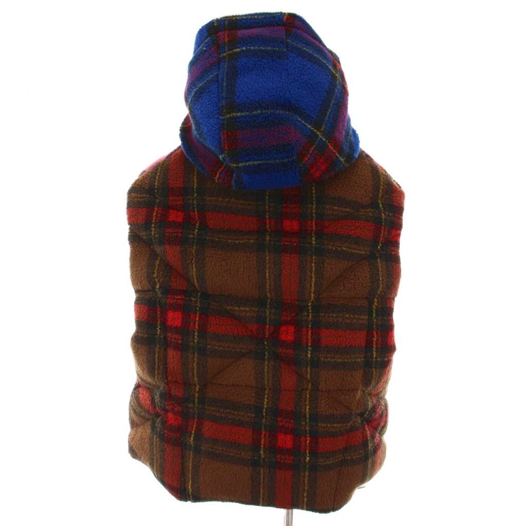 KHRISJOY クリスジョイ　チェック柄 フリースダウンベスト 新品未使用 クリスジョイ KHRISJOY フリース ダウンベスト タータンチェック 裏地