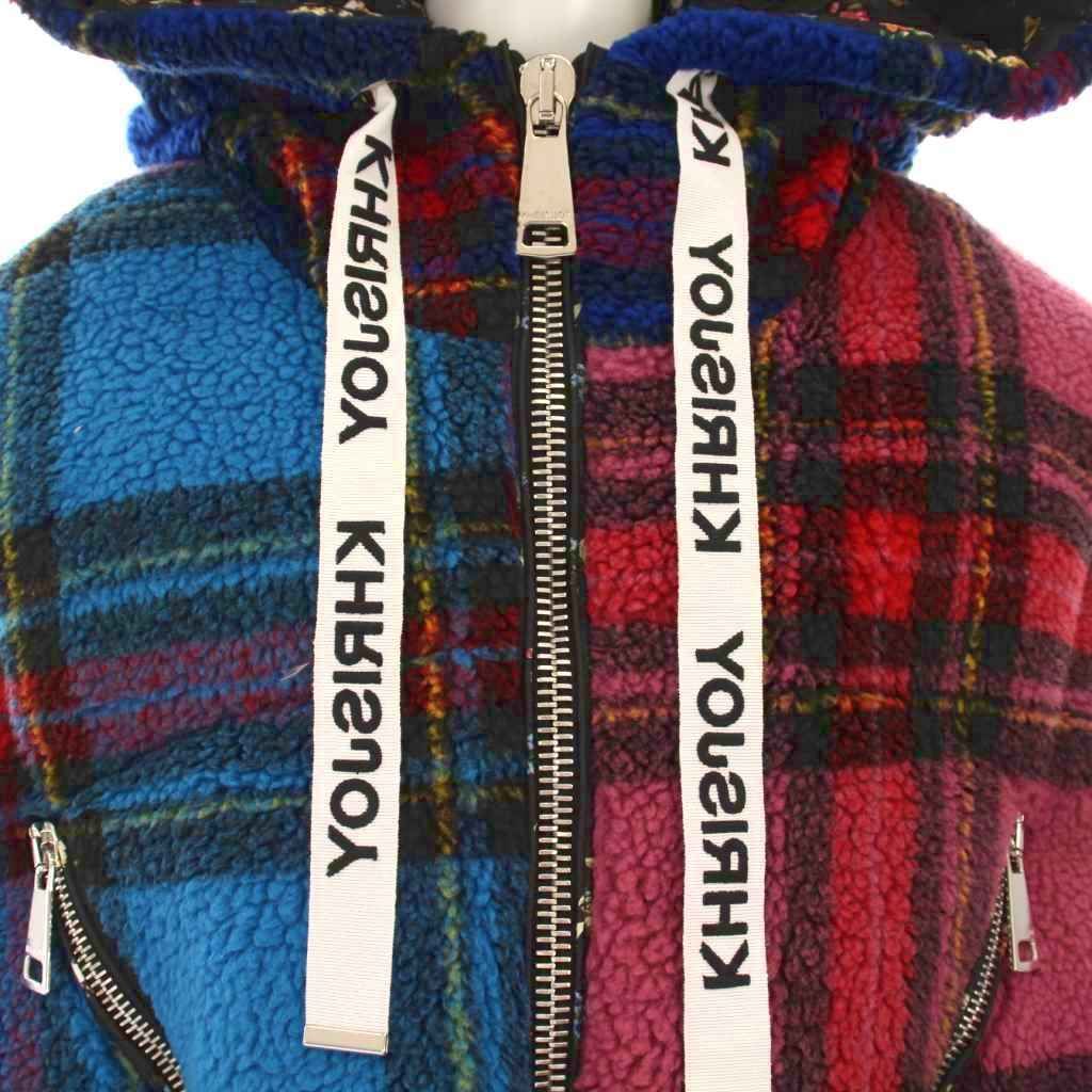 クリスジョイ KHRISJOY フリース ダウンベスト タータンチェック 裏地