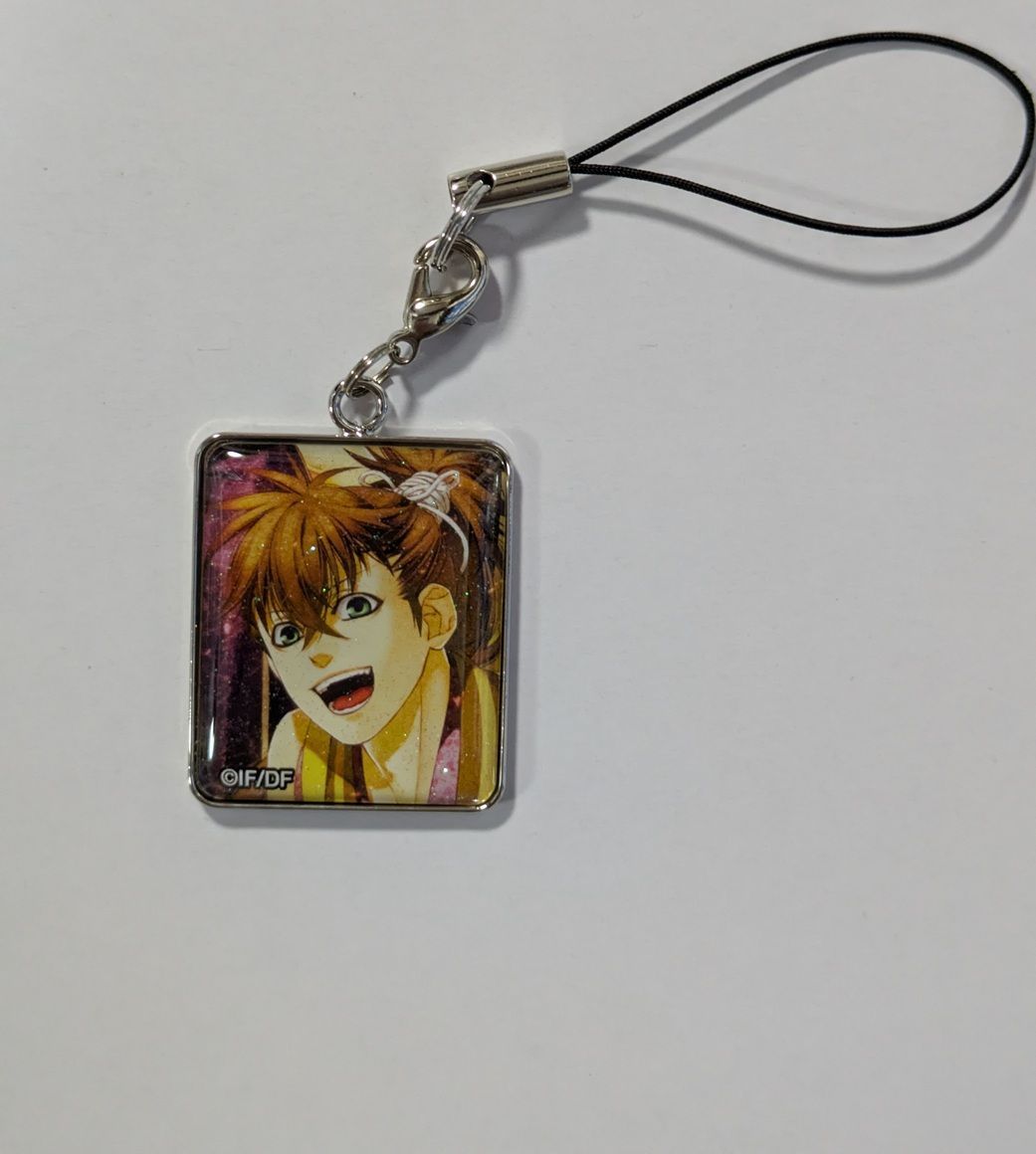 藤堂平助 薄桜鬼 オトメイト ラメ入り メタルドームストラップ 薄桜鬼