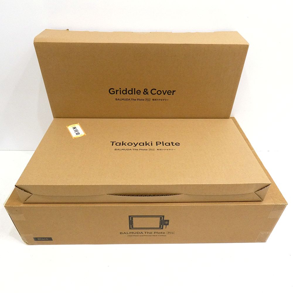 ♥品 BALMUDA The Plate Pro ホットプレート フルセット K 10 A-BK I 420-4178