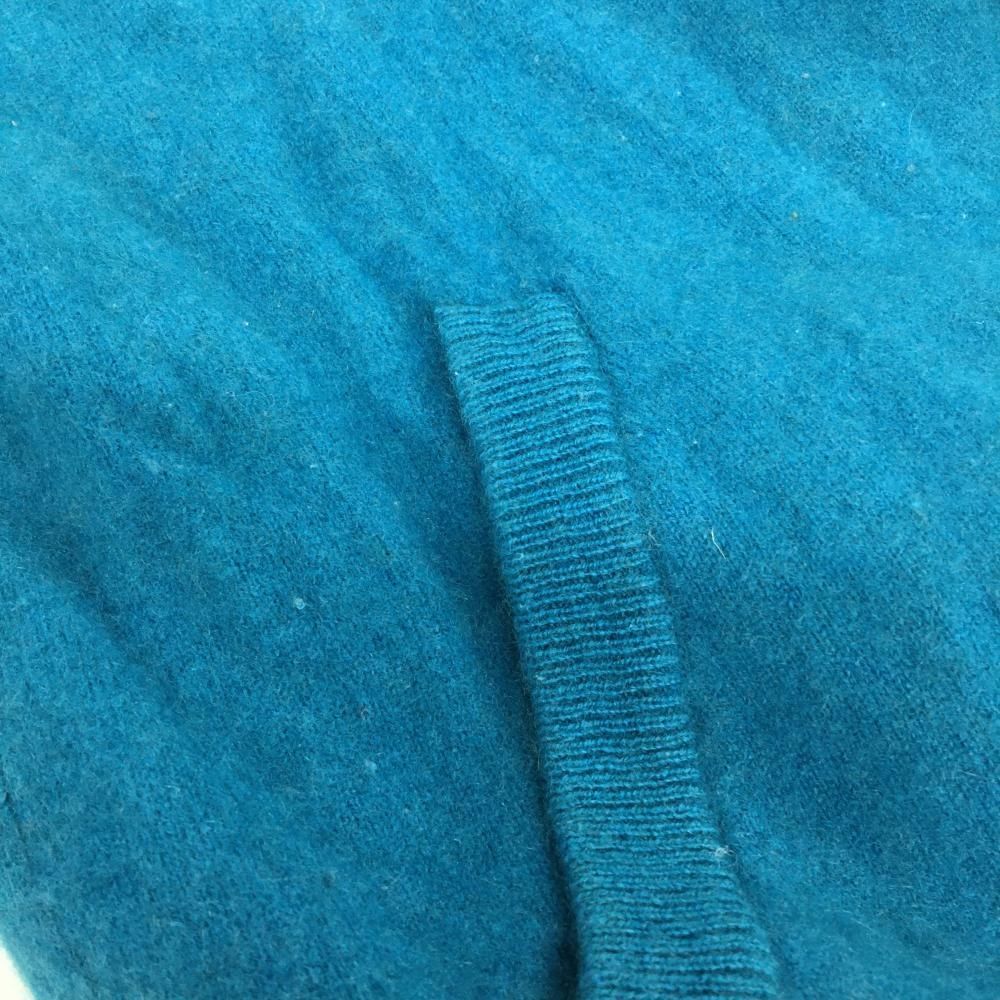 美品】アドミラル ニットジャケット ブルー カシミア100％ ダブル