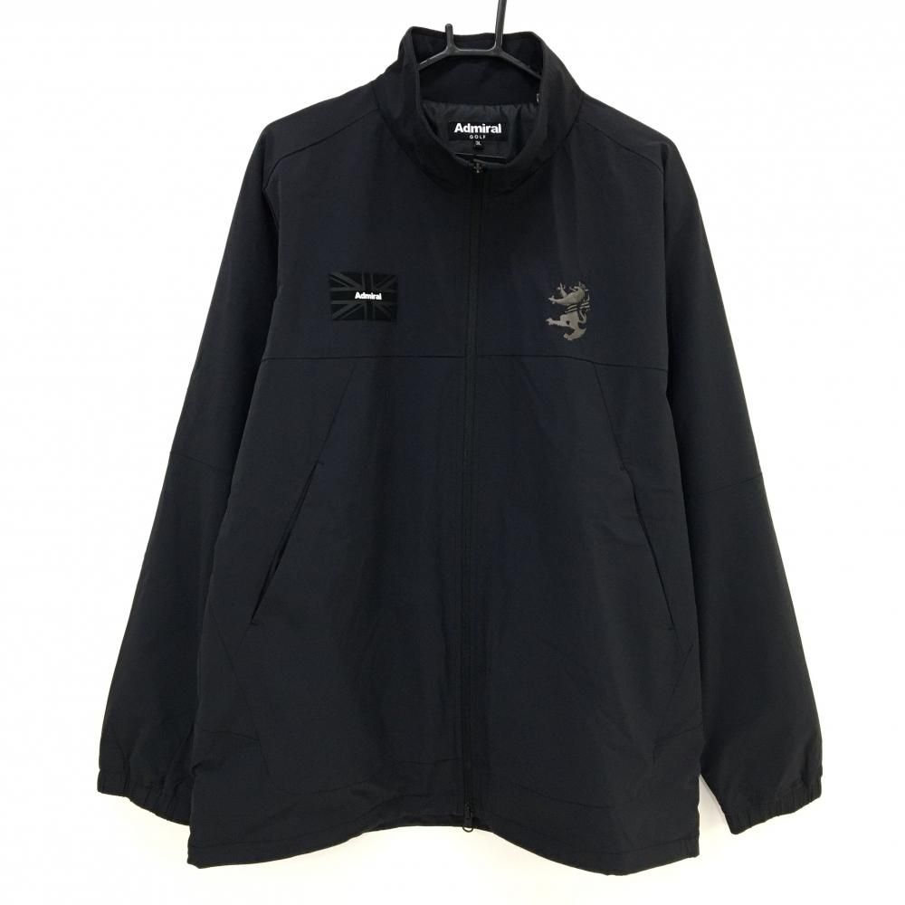 アドミラル 中綿ジャケット 黒 エアポカ 軽量 通気性 高断熱性 メンズ 3 L ゴルフウェア 大きいサイズ Admiral
