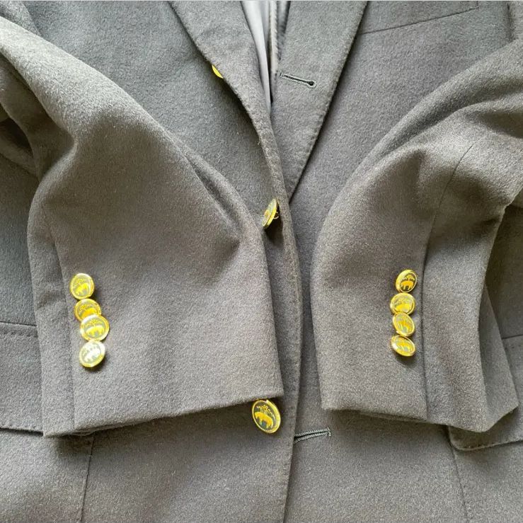 ブルックスブラザーズ ジャケット カシミヤ100% 紺ブレ 金ボタン