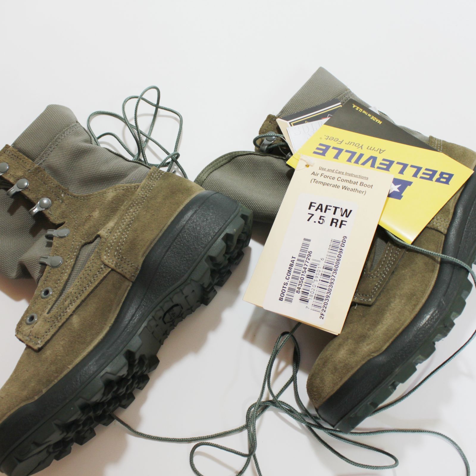 未使用】BELLEVILLE ゴアテックス Vibram ソール コンバットブーツ 7.5