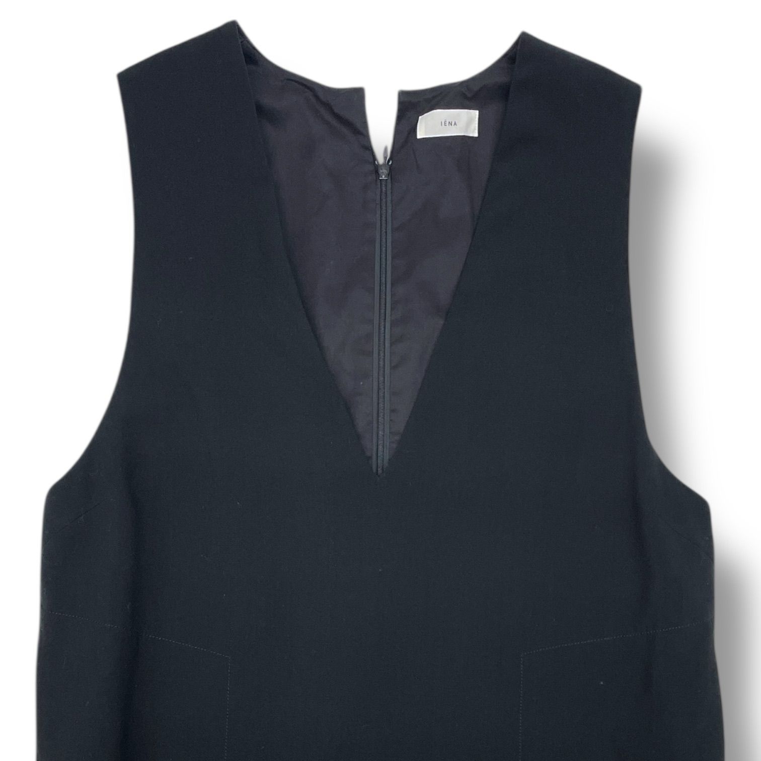 IENA イエナ 2WAYストレッチVネックワンピース ロングワンピース 