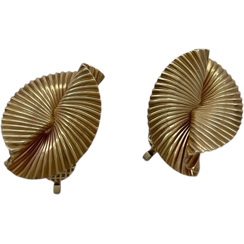 ティファニー TIFFANY＆CO ヴィンテージ イヤリング イエローゴールド 14 K ジュエリー