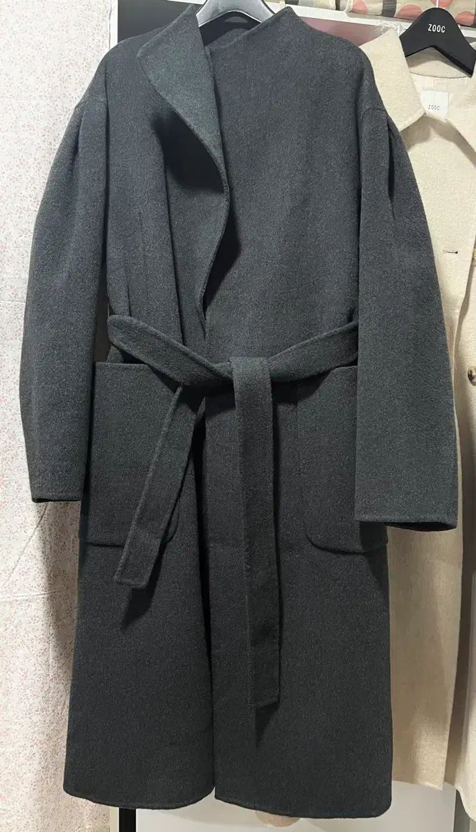 g_cut g-cut ローブスタイル ウール|アンゴラ コート チャコール 55
