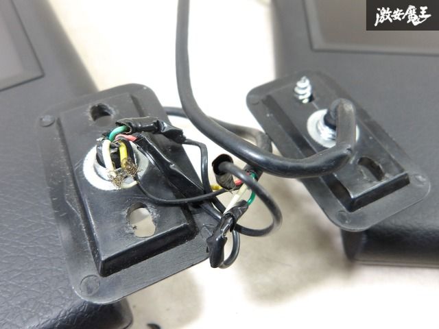 社外 サンバイザーモニター モニター 左右セット 黒系 縦 約14.5cm 横