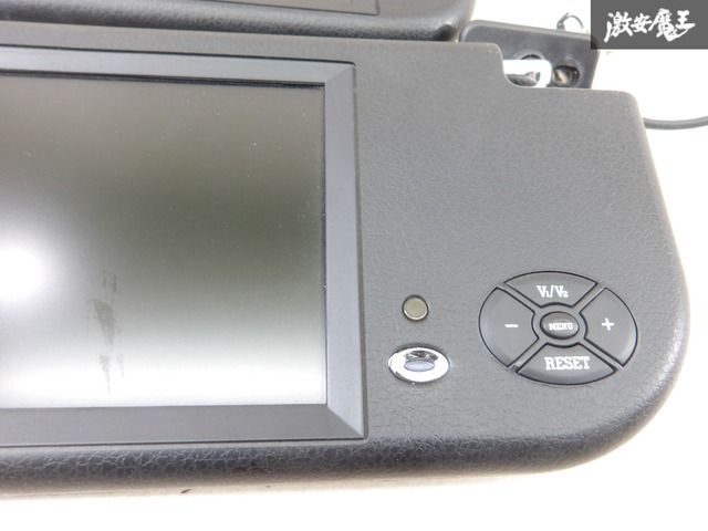 社外 サンバイザーモニター モニター 左右セット 黒系 縦 約14.5cm 横